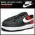 NIKE AIR FORCE 1 LOW 07 Black/White/Red Icon Franchise 315122-049画像
