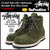 STUSSY &times; BePositive Mountain Boot Olive Suede DELUXE 4038025画像
