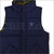 A BATHING APE REVERSIBLE ダウンベスト NAVY画像