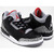 NIKE AIR JORDAN 3 RETRO BLACK / VARSITY RED - CEMENT GREY 136064-010画像