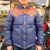 RAINBOW COUNTRY/California Mfg Co. LEATHER DOWN JACKET COW&times;HORSE画像