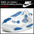 NIKE AIR JORDAN 4 RETRO White/Military Blue/Grey Non-Future 308497-105画像