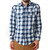 ROCKMOUNT SHIRT MAN SLIM L/S PLAID BLU/BLK SP697画像