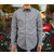 FREEWHEELERS DELTABLUES SHIRT Grained Random Stripe Chambray 1233004画像