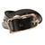 MARTIN FAIZEY 1inch TUG BUCKLE BRIDLE LEATHER BELT black(brass)画像