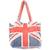 FRESCO TOWELS Small Tote Bag Union Jack Vintage Flag KHAKI 25-801画像