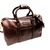 CORONADO LEATHER CXL DUFFLE RUSSET BAG w/STRAP BROWN画像