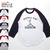 mayo SPRUCE プリント 7分袖ベースボールTシャツ画像