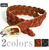 ANGLO LEATHERCRAFT SHURUNKEN GRAIN HEAVY 3 PLAIT BELT レザーメッシュベルト画像
