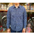 FREEWHEELERS BAKEHEAD SHIRT INDIGO SMALL CHECK 1323012画像