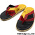 ISLAND SLIPPER 国旗柄 型押しサンダル BLACKxREDxYELLOW画像