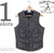 HELLER'S CAFE WARM VESTS for COLD WEATHER ネイビービーチクロスベスト HC-105N画像