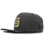 CROOKS&CASTLES GRECO LOGO SNAPBACK CHARCOALxBLACK NECC184画像