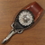 THE FLAT HEAD STOCKBURG HAND SEWN LEATHER KEY HOLDER KC-00C画像