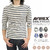 AVIREX DAILY 3/4SLEEVE COTTON BORDER TEE 6143409画像