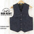 IRON HEART 12oz WABASH-STRIPE WORK VEST IHV-02画像