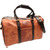 Coronado Leather VEG TAN LAETHER DUFFLE BAG #5 w/STRAP tan画像