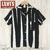 LEVI'S VINTAGE CLOTHING SHORT SLEEVE STRIPE SHIRT 66768-0001画像