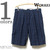 Workers SHORTS, MEN'S COTTON, Dark Madras画像