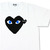 PLAY COMME des GARCONS ブラックハート ブルーアイ Tシャツ画像