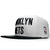 Mitchell & Ness BROOKLYN NETS Snapback WHITExBLACK APMNBKN005画像