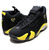 NIKE AIR JORDAN 14 RETRO "THUNDER" blk/v.yel-wht 487471-070画像