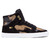 SUPRA WMNS VAIDER BLACK SUEDE/GOLD FOIL CROCODILE-PRINT UNDERLAYS-WHITE SW28030画像