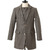 FRANK LEDER GREY LODEN WOOL COAT 421028画像