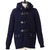 Bark SHORT DUFFLE COAT NAVY 42B8001画像