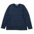BURGUS PLUS L/S Indigo Tee - Border - BP14605BD画像