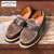 YUKETEN Penny Loafer With Beaver Hair Wax Brown画像