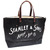 STANLEY & SONS STANDARD LOGO TOTE(L) MADE IN U.S.A./black x white画像
