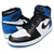 NIKE &times; Fragment Design AIR JORDAN 1 RETRO BLACK/SPORT ROYAL-WHITE 716371-040画像