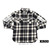 KROD CHAIN LINK L/S FLANNEL SHIRT BLACKxWHITE画像