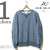REMI RELIEF インディゴ裏毛スペシャル加工クルーネックスウェット RN1516-9139画像