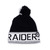 Mitchell & Ness OAKLAND RAIDERS 缶バッジ付き BEANIE BLACK MNOLR106画像