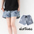 Wild Things Lady's DEAD BEAR CHAMBRAY CLIMBING SHORT 15SSWT015画像