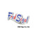 Fred Segal ピンバッジ NAVYxREDxWHITE画像
