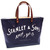 STANLEY & SONS STANDARD LOGO TOTE(L) MADE IN U.S.A./navy x natural画像