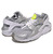 NIKE AIR HUARACHE RUN GS metallic slv/wht-volt 654280-003画像