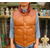 RAINBOW COUNTRY LEATHER DOWN VEST COWHIDE&times;HORSEHIDE CAMEL RCL-10037HC画像