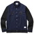 M.S.M.L. STADIUM SHIRTS (BLACK&times;NAVY) C1E3-SH06画像