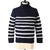 Letroyes TURTLENECK PULLOVER-Marine x Latte- LTW906-ECB01画像