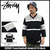 STUSSY Team Football Jersey 3/4 V-Neck 114828画像