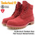 Timberland ICON 6inch Premium Boot Red Nubuck Monochromatic A1149画像