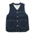 STUDIO D'ARTISAN Light Ounce Denim Design Work Vest D4372画像