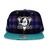 Mitchell & Ness ANAHEIM DUCKS 2T PLAID SNAPBACK GREYxTEAL LVMNAMD016画像