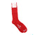 CORGI PLAIN RIB SOCKS -RED-画像
