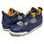 NIKE AIR JORDAN 4 RETRO BG "DUNK FROM ABOVE" m.nvy/m.gold-.s-gld.l-wh 408452-425画像