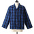 UNUSED Open collar check shirt. US1126画像